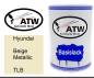 Preview: Hyundai, Beige Metallic, TLB: 500ml Lackdose, von ATW Autoteile West.